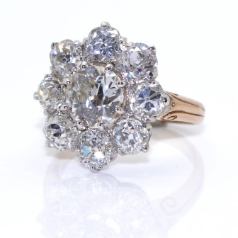 Antique jewelry - Pompadour Diamond Antique Ring 