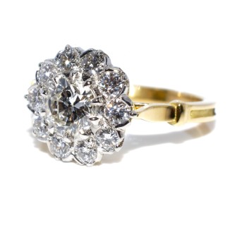 Engagement rings - Pompadour Diamond Ring 