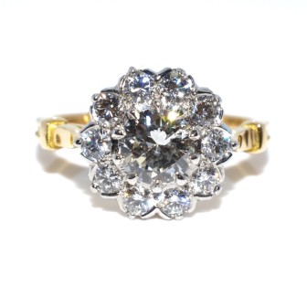 Engagement rings - Pompadour Diamond Ring 