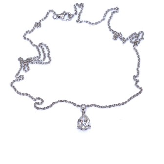 Antique jewelry - Diamond Pear Pendant 