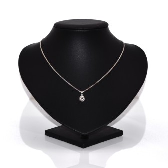 Antique jewelry - Diamond Pear Pendant 