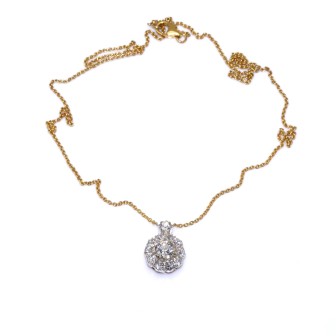 Antique jewelry - Daisy diamond Pendant 