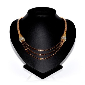 Antique jewelry - Draperie Gold and Diamond Necklace