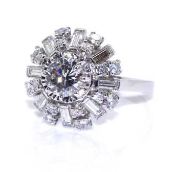 Recent jewelry - Diamond Ballerina Ring