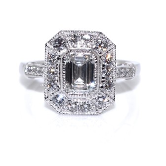 Recent jewelry - Emerald Cut Diamond Ring 