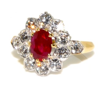 Recent jewelry - Pompadour Ruby Ring