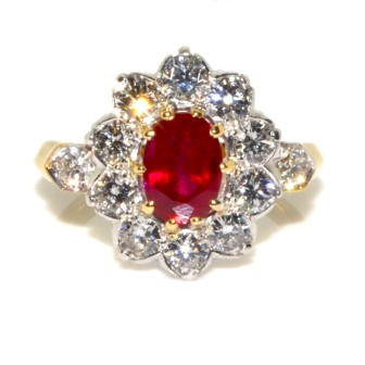 Recent jewelry - Pompadour Ruby Ring