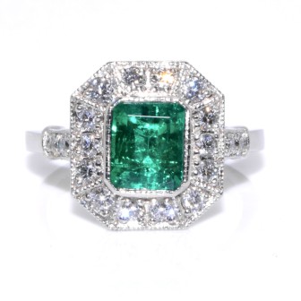 Recent jewelry - Emerald and Diamond Ring