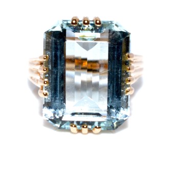 Antique jewelry - Vintage Aquamarine Ring 