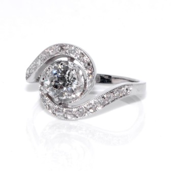 Antique jewelry - Whirlwind Diamond Ring