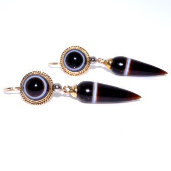Antique jewelry - Antique pendant earrings 