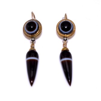 Antique jewelry - Antique pendant earrings 