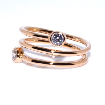 Jewelry creations - Rose Gold and Diamond Ring