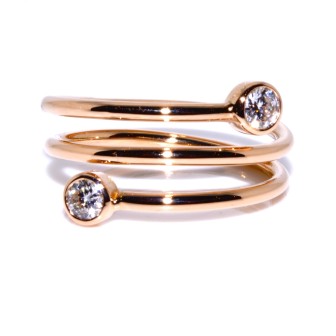 Jewelry creations - Rose Gold and Diamond Ring
