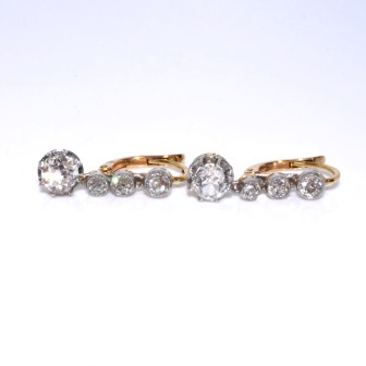 Antique jewelry - Diamond Earrings