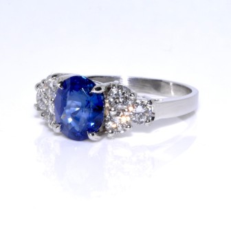 Recent jewelry - Sapphire and Diamond Ring 