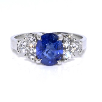 Recent jewelry - Sapphire and Diamond Ring 