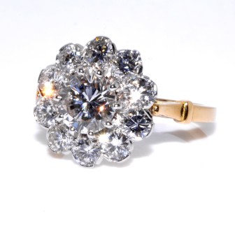 Jewelry creations - Pompadour Diamond Ring 