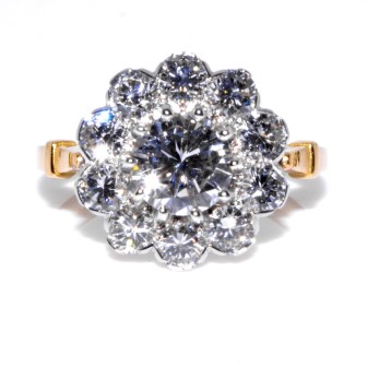 Jewelry creations - Pompadour Diamond Ring 
