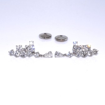 Recent jewelry - Pear Diamond Earrings
