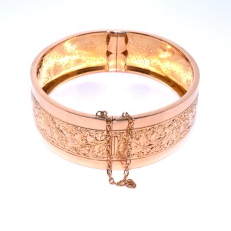 Antique jewelry - Antique Gold Cuff Bracelet