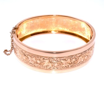 Antique jewelry - Antique Gold Cuff Bracelet