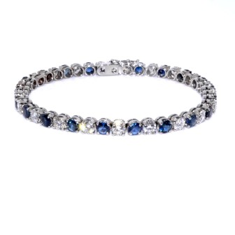 Antique jewelry - Sapphire and diamonds bracelet