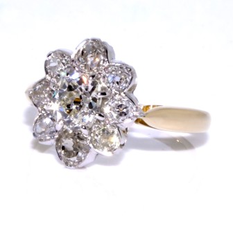 Engagement rings - Pompadour Diamond Ring 
