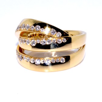Recent jewelry - Vintage 3 Band Diamond Ring