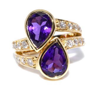 Antique jewelry - Vintage Toi & Moi Ring 