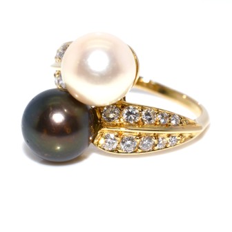Recent jewelry - Toi et Moi Pearl Ring 