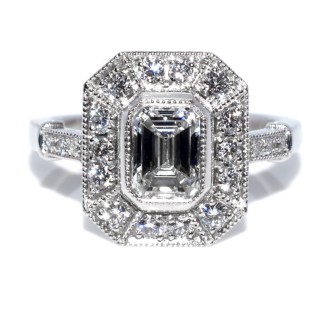 Recent jewelry - Emerald Cut Diamond Ring 