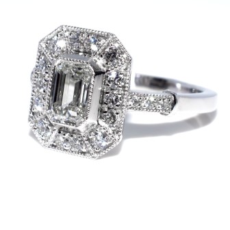 Jewelry creations - Emerald Cut Diamond Ring 