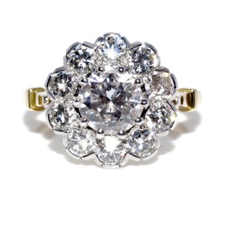 Engagement rings - Pompadour Diamond Ring 
