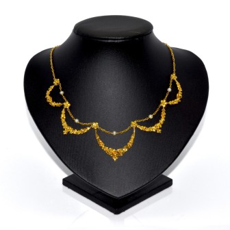 Antique jewelry - Antique Draperie Necklace