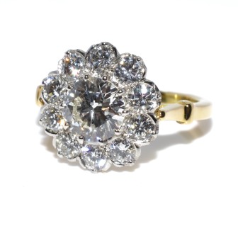 Engagement rings - Pompadour Diamond Ring 