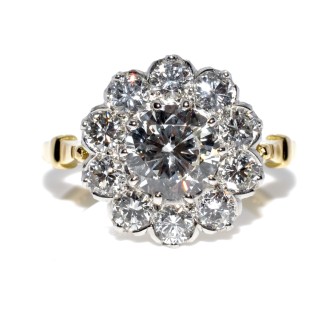 Engagement rings - Pompadour Diamond Ring 