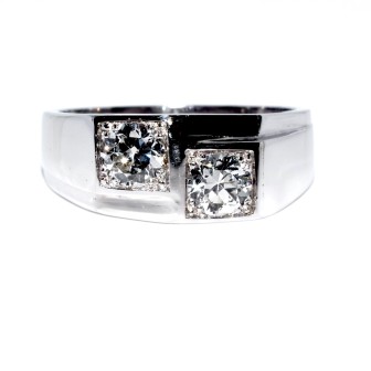 Antique jewelry - Art Deco Toi et Moi Diamond Ring