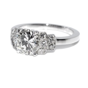 Engagement rings - 1,50 ct Solitaire Diamond Ring