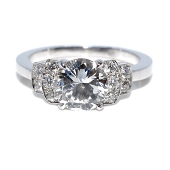 Engagement rings - 1,50 ct Solitaire Diamond Ring