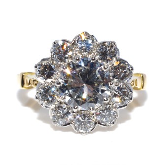 Engagement rings - Pompadour Diamond Ring 