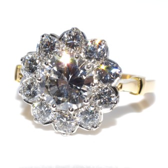 Engagement rings - Pompadour Diamond Ring 