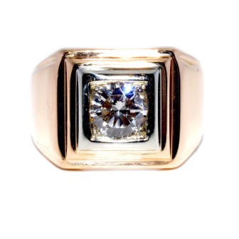 Antique jewelry - Diamond Tank Ring