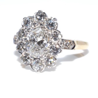 Engagement rings - Pompadour Diamond Ring 