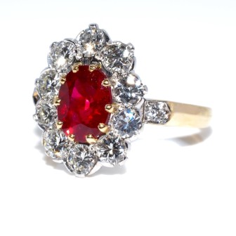 Engagement rings - Pompadour Ruby Ring