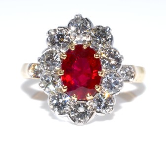 Engagement rings - Pompadour Ruby Ring