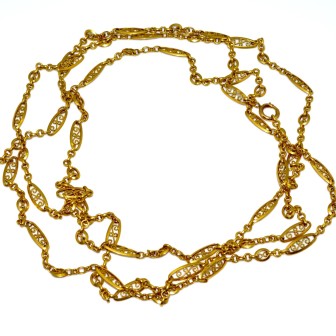 Antique jewelry - Antique Gold Necklace