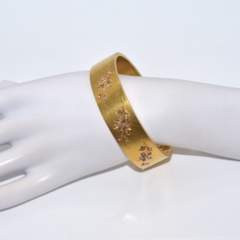 Antique jewelry - Antique Gold Cuff Bracelet