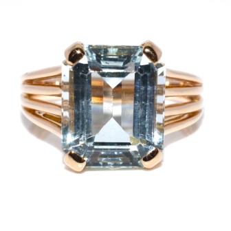 Recent jewelry - Vintage Aquamarine Ring 