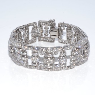 Antique jewelry - Diamond Art Deco Bracelet